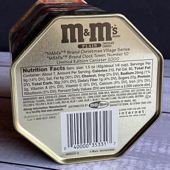 M&M's Christmas Village Series 2000 Limited Edition Collectible Tin ⭐️ - Picture 7 of 7